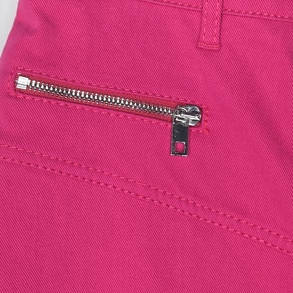 ZARA Women's Valentine High Rise Skinny Zip Denim Jeans Fuschia Pink Size Small - Picture 7 of 12